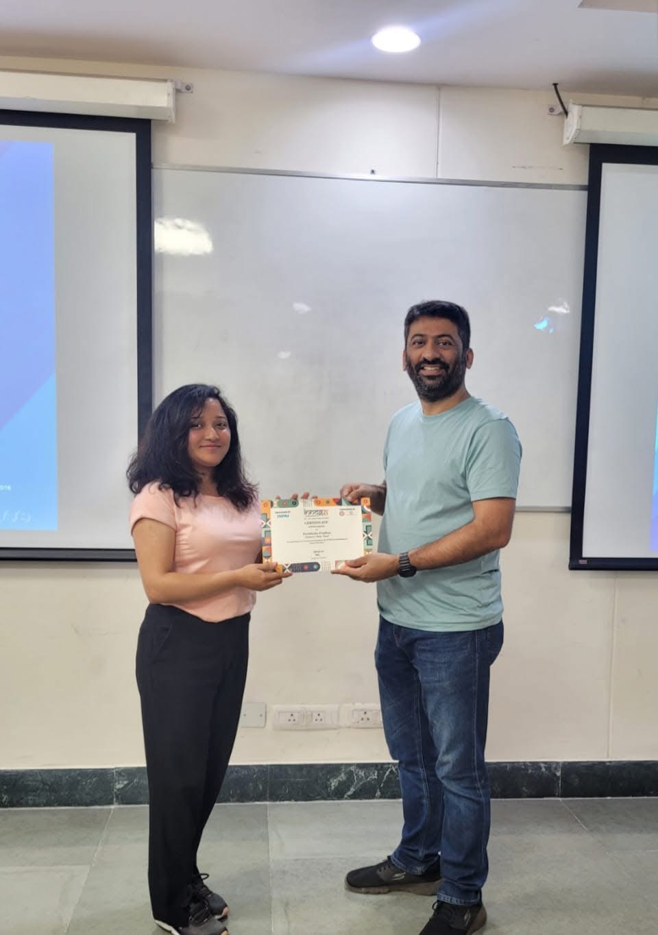 Certificate presentation