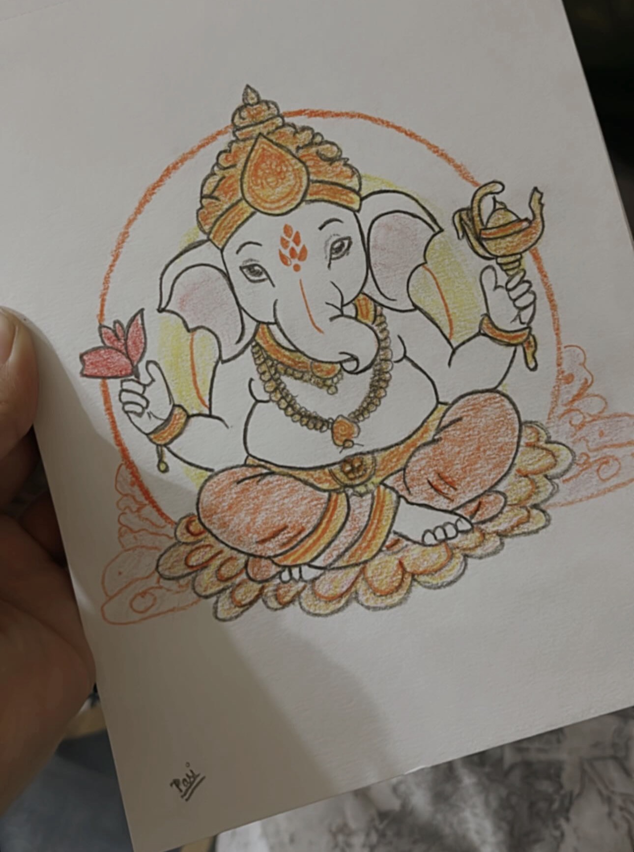 Lord Ganesha Drawing